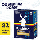 Dutch Bros® OG Medium Roast, 22 Count, Medium Roast, Single Serve Coffee Pods for Keurig K-Cup Brewers