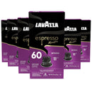 Lavazza Espresso Maestro Intenso Aluminum Capsules Compatible with Nespresso* Original Machines, Medium-Dark Espresso Roast, Arabica and Robusta (60 Capsules)