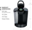 Keurig K-Classic Single Serve K-Cup Pod Coffee Maker, with 3 Brew Sizes, 48oz Removable Reservoir, Black