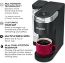 Keurig K-Supreme Single Serve K-Cup Pod Coffee Maker, MultiStream Technology, 4 Brew Sizes, 66oz Dual-Position Removable Reservoir, Black