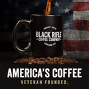 (6 pack) Black Rifle Coffee Company Just Black, Medium Roast, Ground Coffee,12 oz