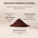 illy Ground Espresso Coffee, Classico Medium Roast, 100% Arabica, 8.8 oz