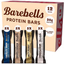 Barebells Protein Bars Variety Pack - 12 Count, 1.9oz Bars - Protein Snacks with 20g of High Protein - Chocolate Protein Bar with 1g of Total Sugars - Perfect on The Go Protein Snack & Breakfast Bars
