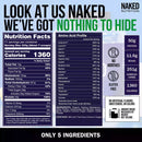 NAKED Chocolate Mass Gainer - All Natural Weight Gainer Protein Powder - 8lb Bulk, GMO Free, Gluten Free & Soy Free. No Artificial Ingredients - 1,360 Calories